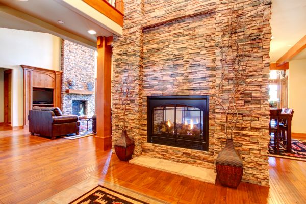 Stone Hearth Installation in Costa Mesa