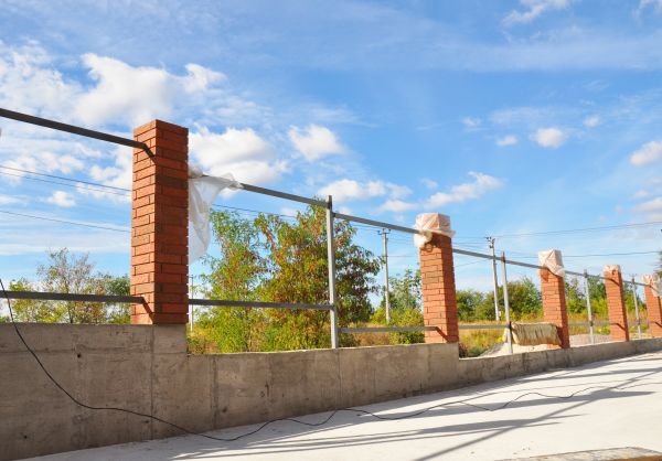 Brick Pillar Installation in Costa Mesa